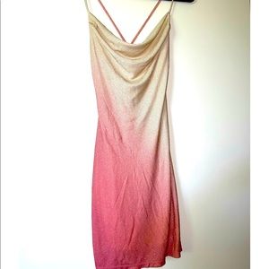 SXY Glitter Draped Criss Cross Dress
